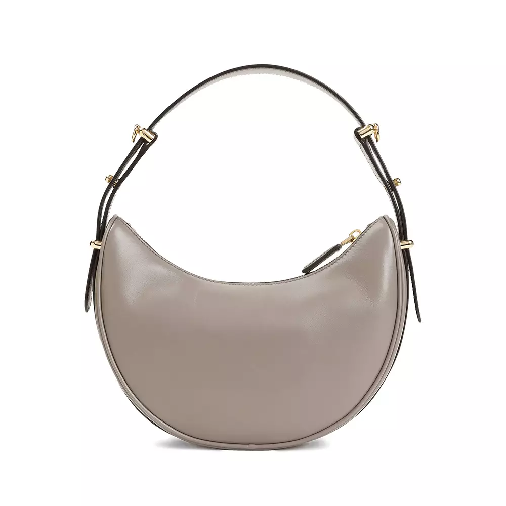 [5.5UPER DEALS] Arqué Leather Shoulder Bag Argilla Ghw