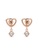 Her Jewellery gold Hanging Love Earrings (Rose Gold) - Made with premium grade crystals from Austria E909EAC1AA654EGS_4