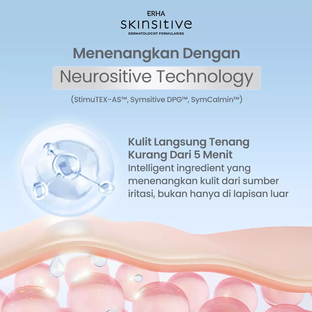 ERHA Skinsitive Ultracalm Face Serum 30g | Serum untuk Memperkuat Skin Barrier | Menenangkan Kulit Sensitif, Kemerahan, Iritasi, Breakout | Mengandung Calming Agent & Moisturizing | Mengandung Panthenol, Vitamin E