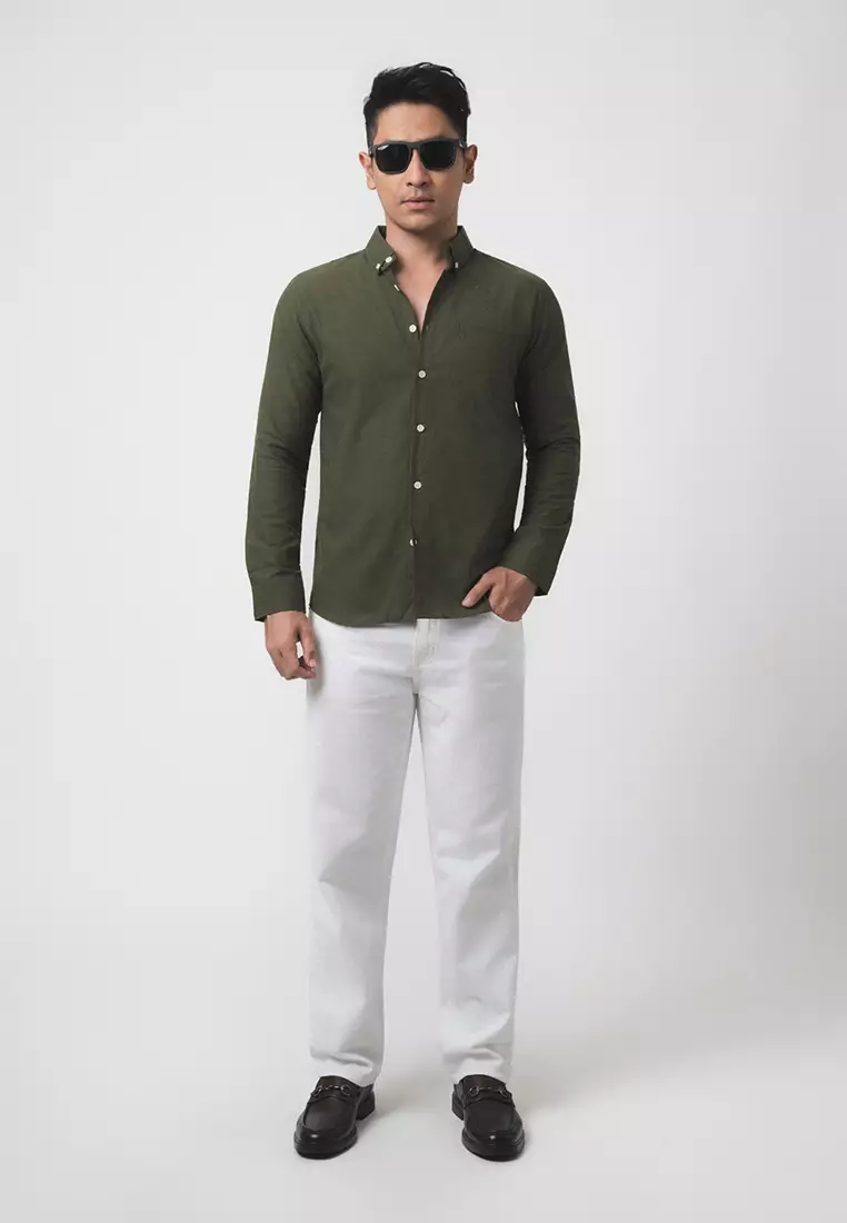 Hunter Green Oxford Premium Shirt