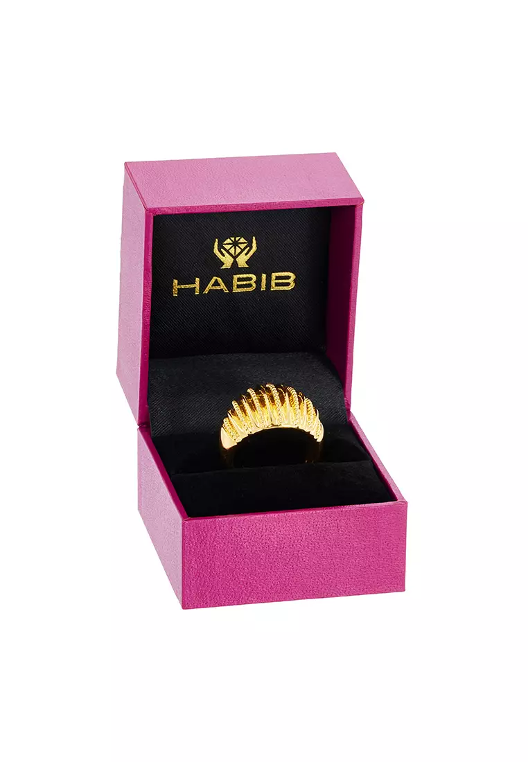 HABIB 999/24K Yellow Gold Ring 9GR00710225