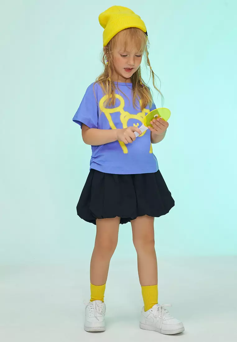 女童裤子儿童速干灯笼裙裤棉布中裤潮