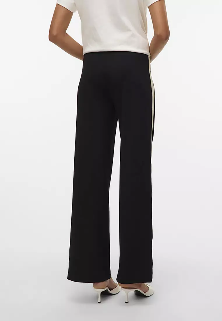 Mid Waist Wide Panel Pant