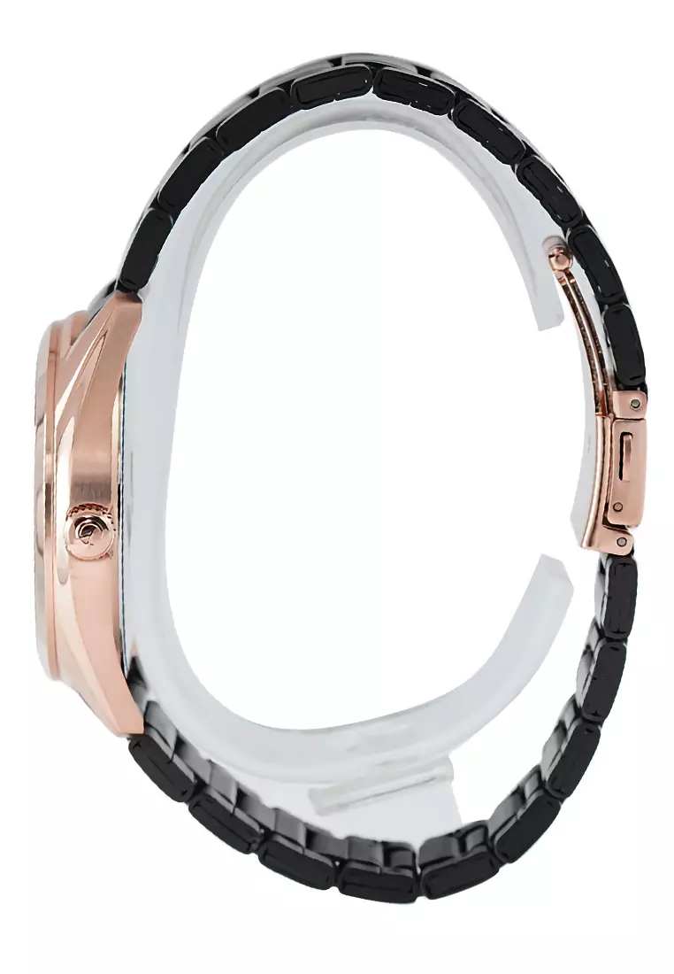 Alexandre Christie - Jam Tangan Pria - Rosegold Black - Stainless Steel - 8681 MDBBRBA
