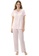 Exquisite Form pink Short Sleeve Pyjama Set Plus 7A3E4AA6DB707FGS_1