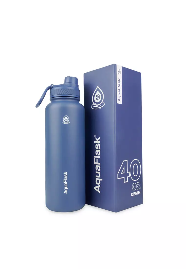 40oz Wide Mouth Water Bottle Denim