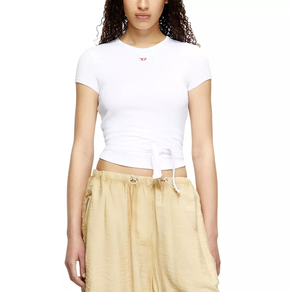 T-Bunny-Tail Cotton T-Shirt White