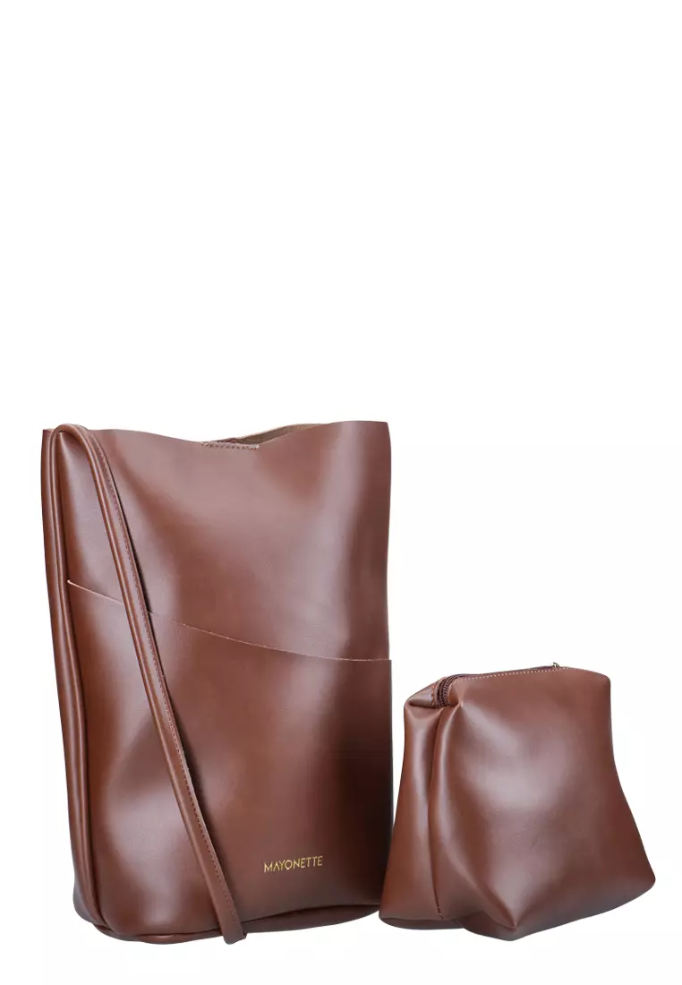 MAYONETTE Burgundy Shoulder Bag - Ts Shoulder Wanita - Brown