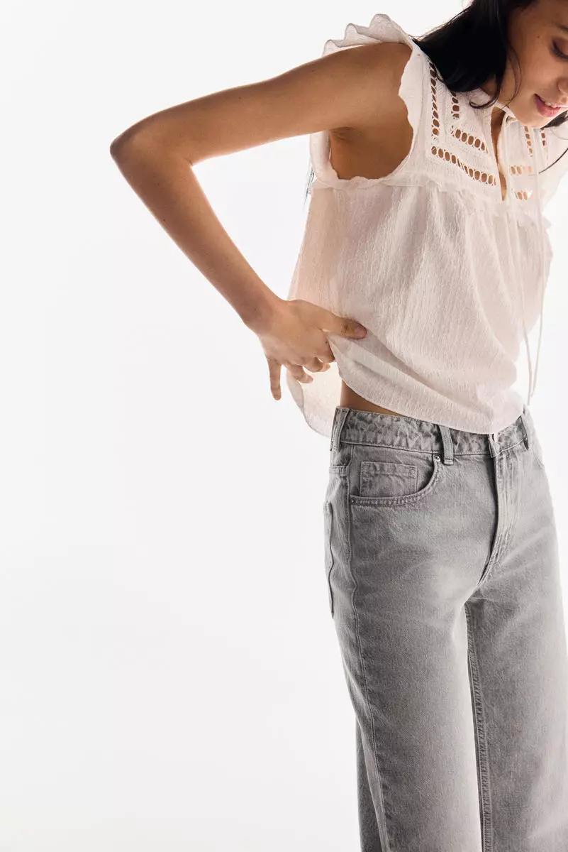 Wide High Jeans