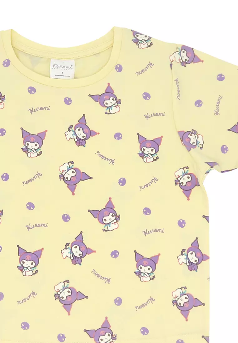 Girls Licensed Graphic Oversize T-Shirt "Kuromi All-Over"