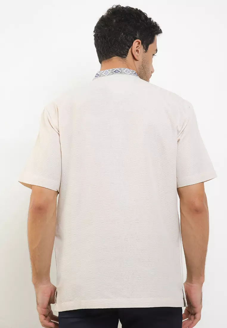 Pastel Puncia Short Baju Koko