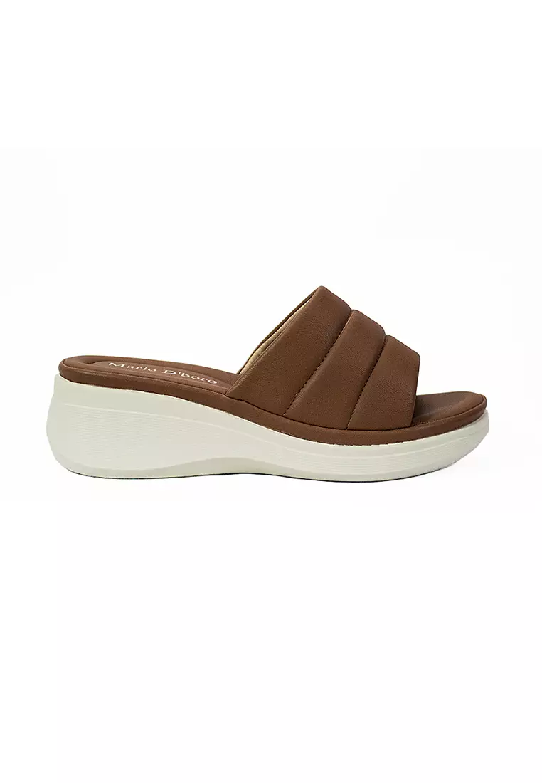 Discount on Mario D' boro Runway  shoes - SKU: Women's Flats Sandals LY 28023 Medium Brown C65