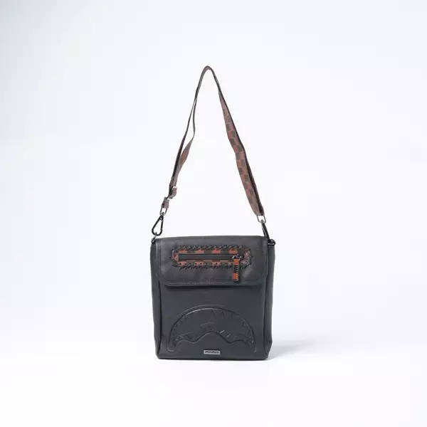 Tas SPRAYGROUND CHECKPOINT ROYALE BLACK SLING BAG 100% ORIGINAL