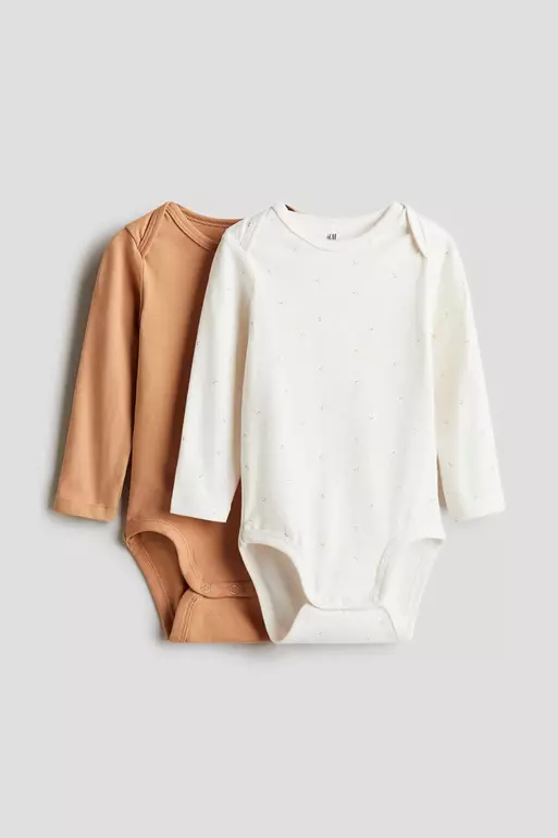 2-pack super soft cotton envelope-neck bodysuits