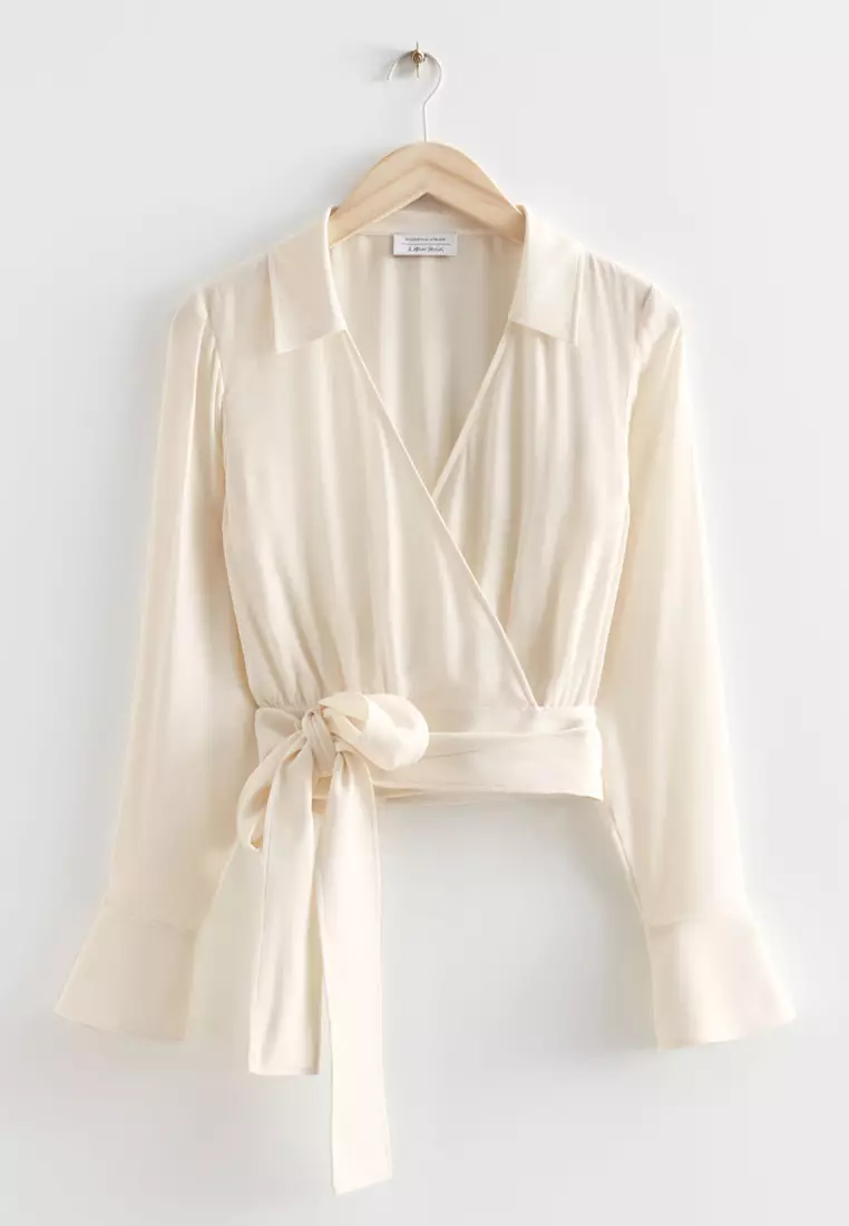 Belted Wrap Top