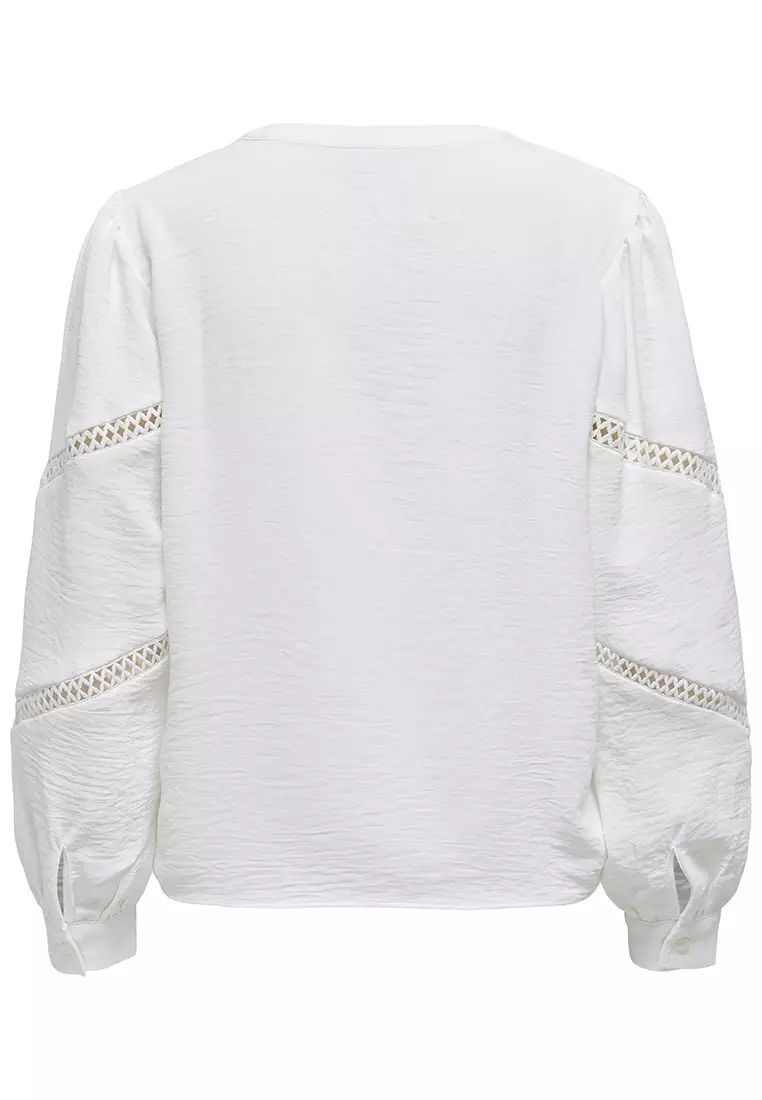 Lion Life Long Sleeve V-Neck Volume Top