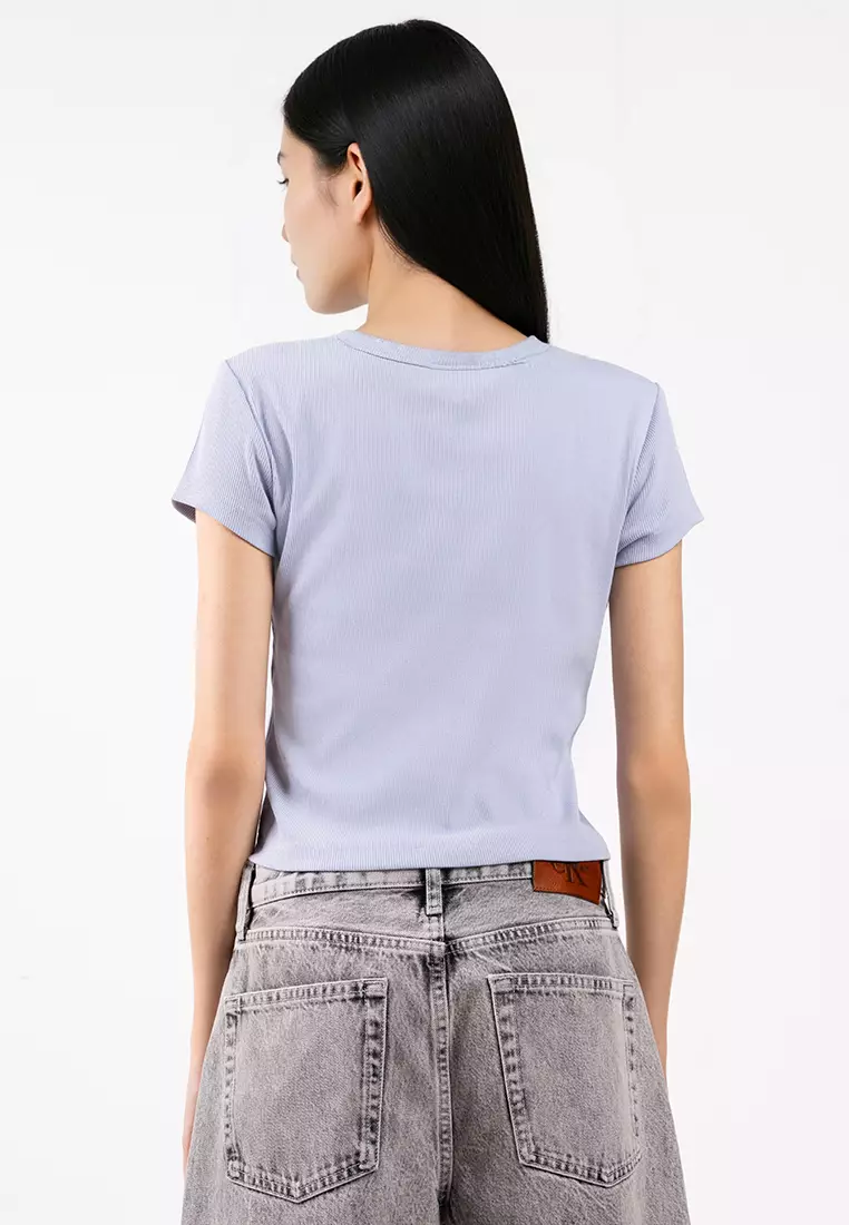 Rib Baby Tee - Calvin Klein Jeans