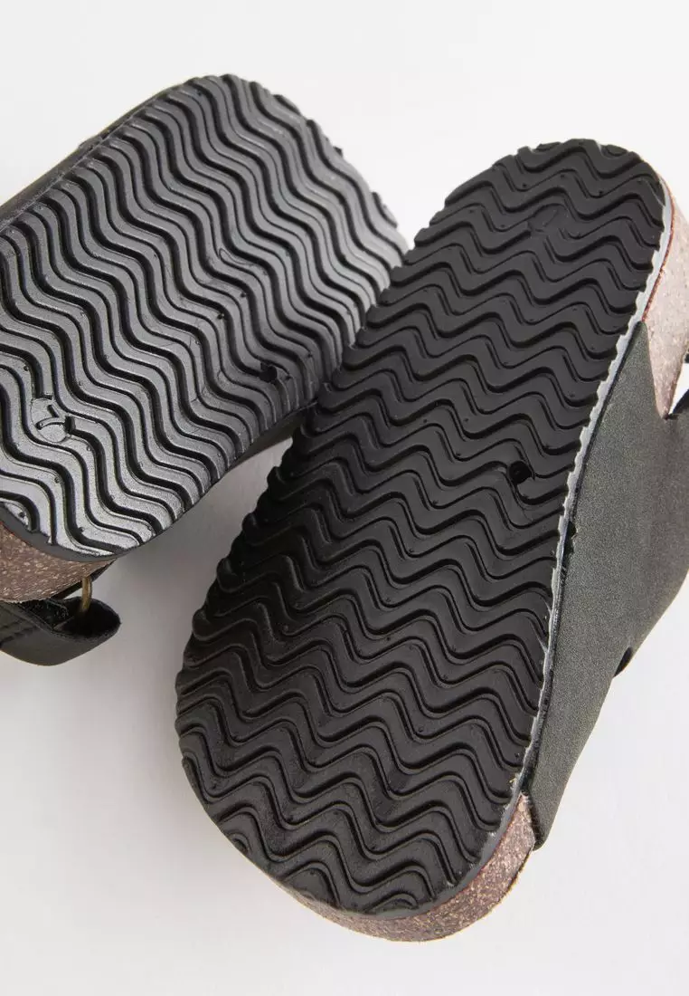 防震鞋墊雙黏扣式軟木底涼鞋