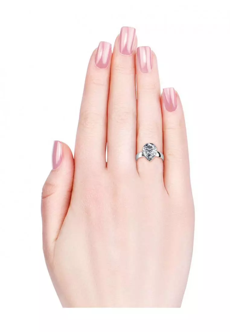 Winona Ring Adjustable size - Cincin Crystal Swarovski by Her Jewellery