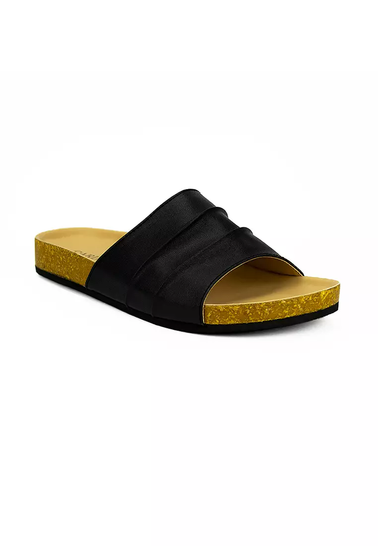 Discount on Cardam's Lifestyle  shoes - SKU: Eclb Epvs 00097 Black Flat Sandals