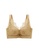 ZITIQUE yellow Women's Non-wired 3/4 Cup Collect Accessory Breast Push Up Lace Bra - Yellow 06612US92EC420GS_1