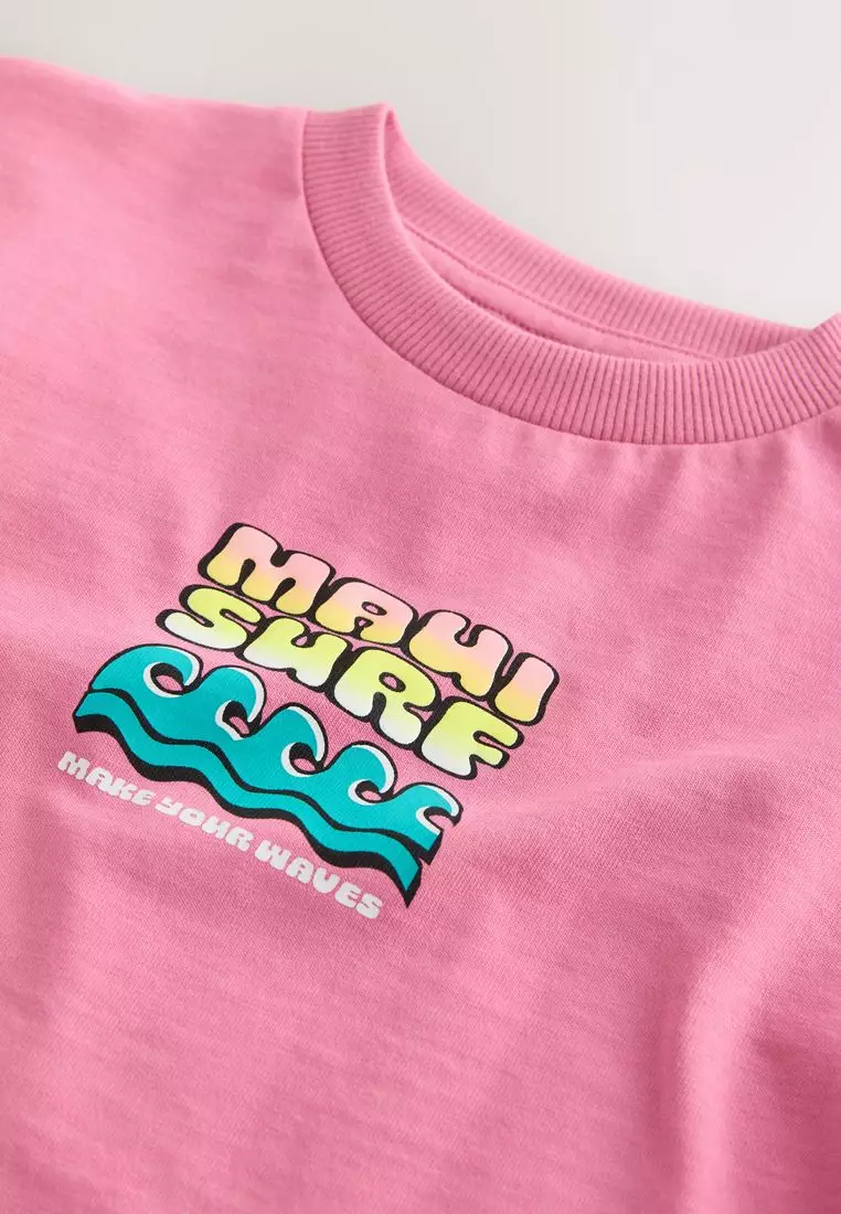 Short Sleeve Back Print T-Shirt