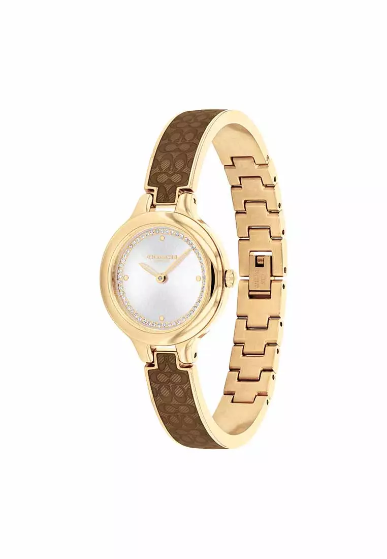 Buy Coach Chelsea Women's Watch Ionic Plated Thin Gold Steel Strap ...
