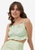H&M green and multi Flounce-Trimmed Crop Top 05E22AA613E764GS_1
