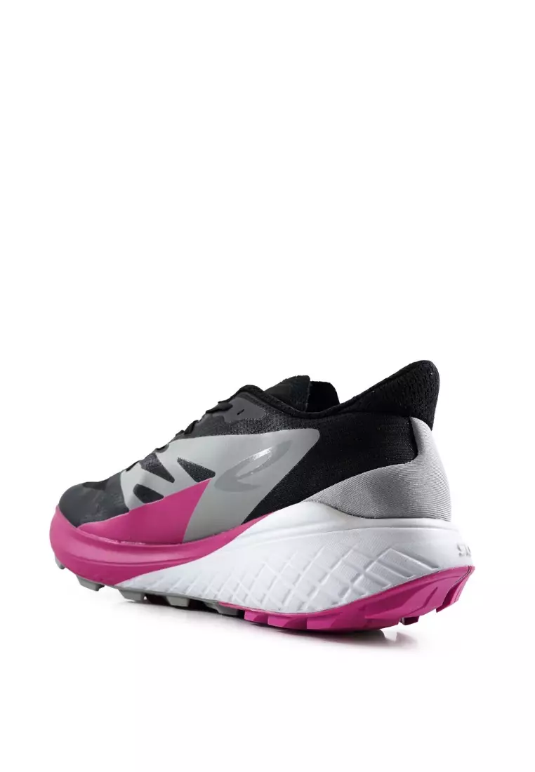 910 Nineten YUZA SPEEDGOTH Sepatu Trail Running - HITAM/BIRU MUDA/MERAH STABILO