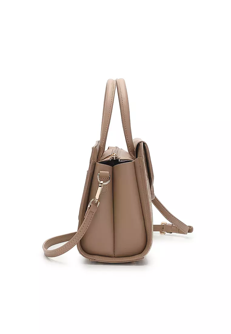 Women's Top Handle Bag / Sling Bag / Crossbody Bag (Tas Selempang / Tas Tangan) - Cokelat