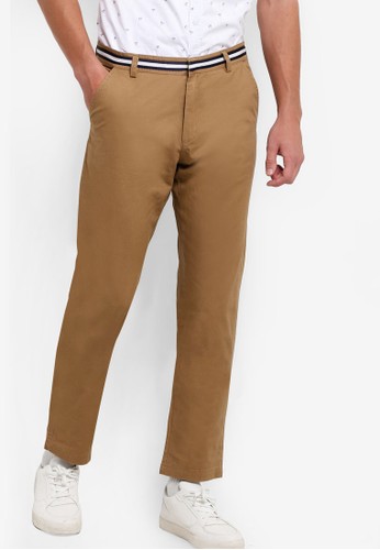 Chino With Contrast Twill Tape Detail