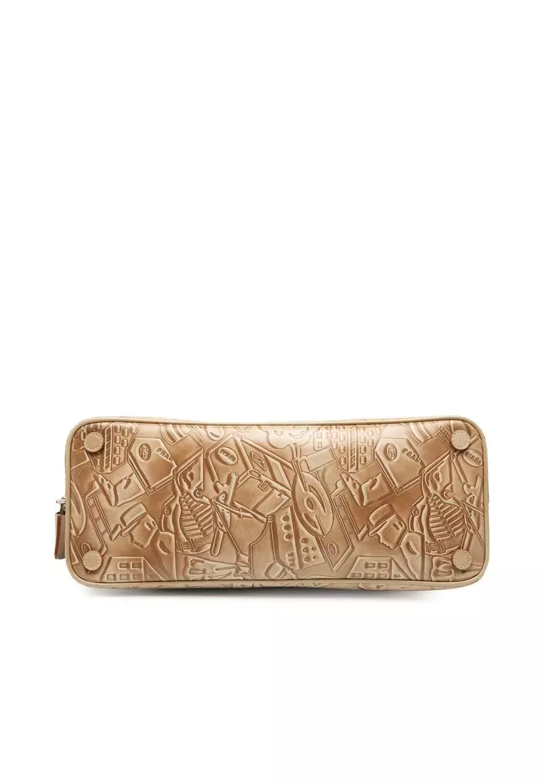 Pre-Loved Prada Embossed Leather Handbag