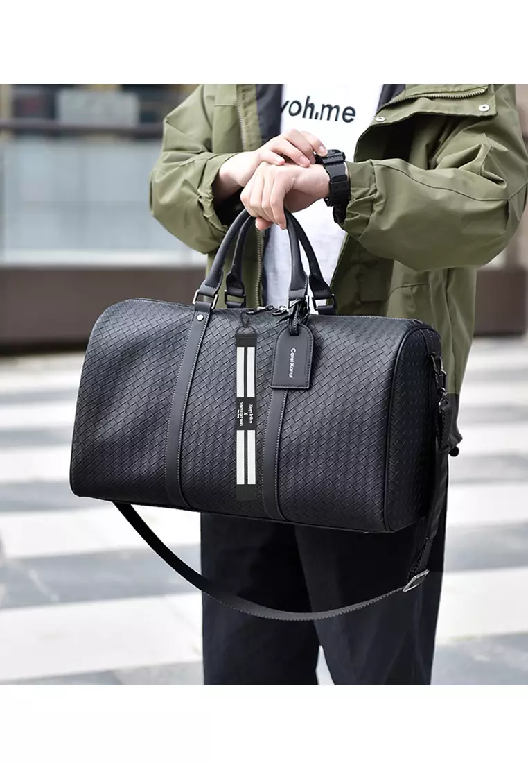 Woven Faux Leather Duffel Bags CK60008