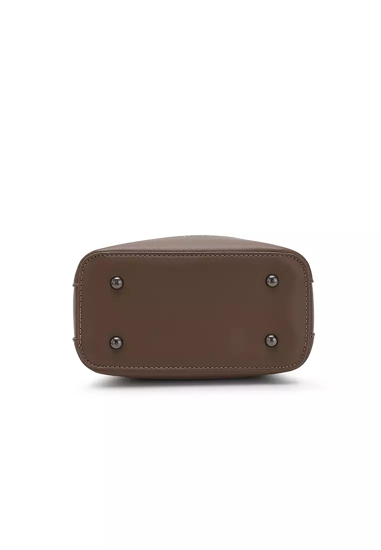Women's Top Handle Bag / Sling Bag / Crossbody Bag - Coffee