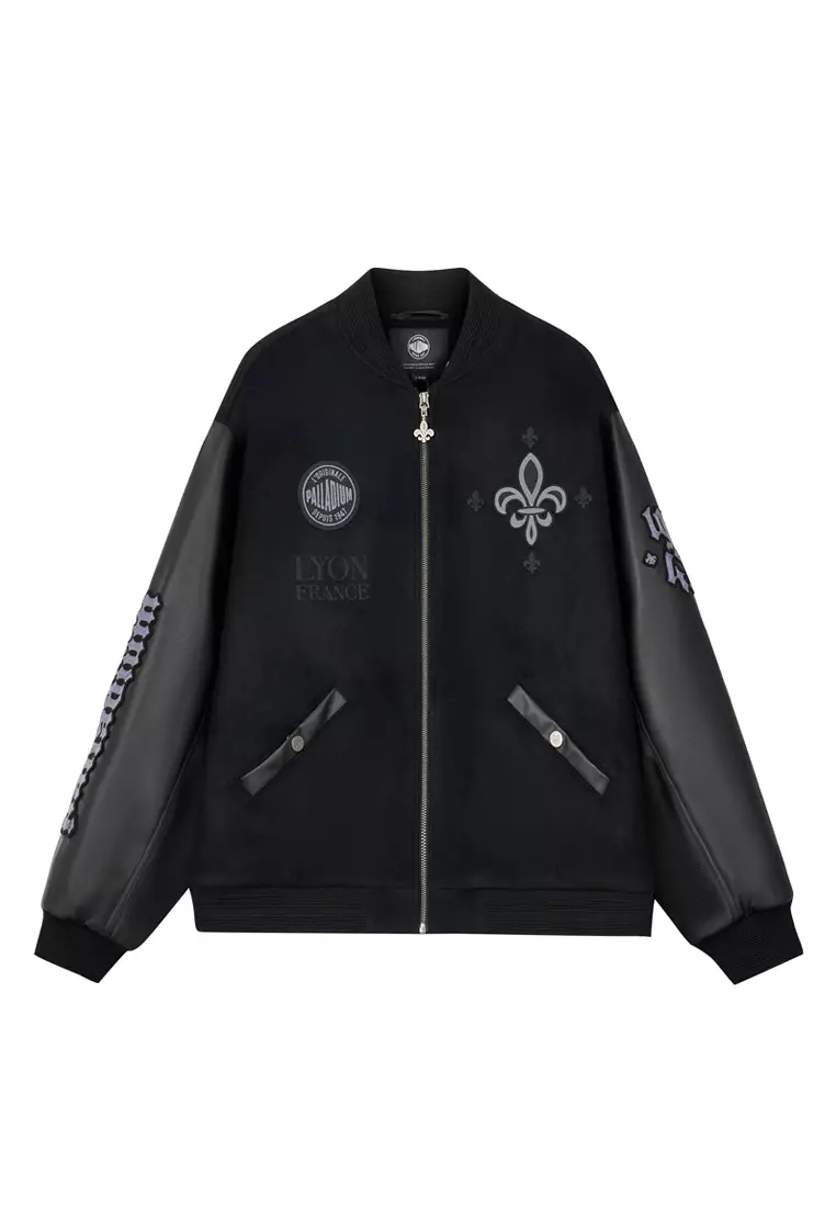 男裝 PALLADIUM LOGO 拼色棒球外套