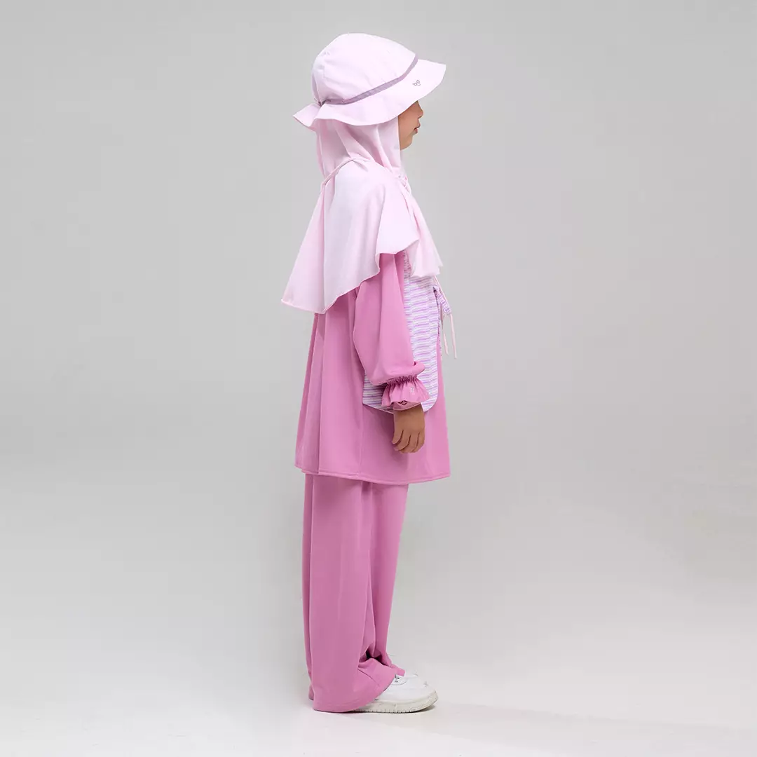 Rabbani - Setelan Baju Anak Perempuan Lengan Panjang Bani Batuta Sporty Maisie Exclusive - Sweet Pink