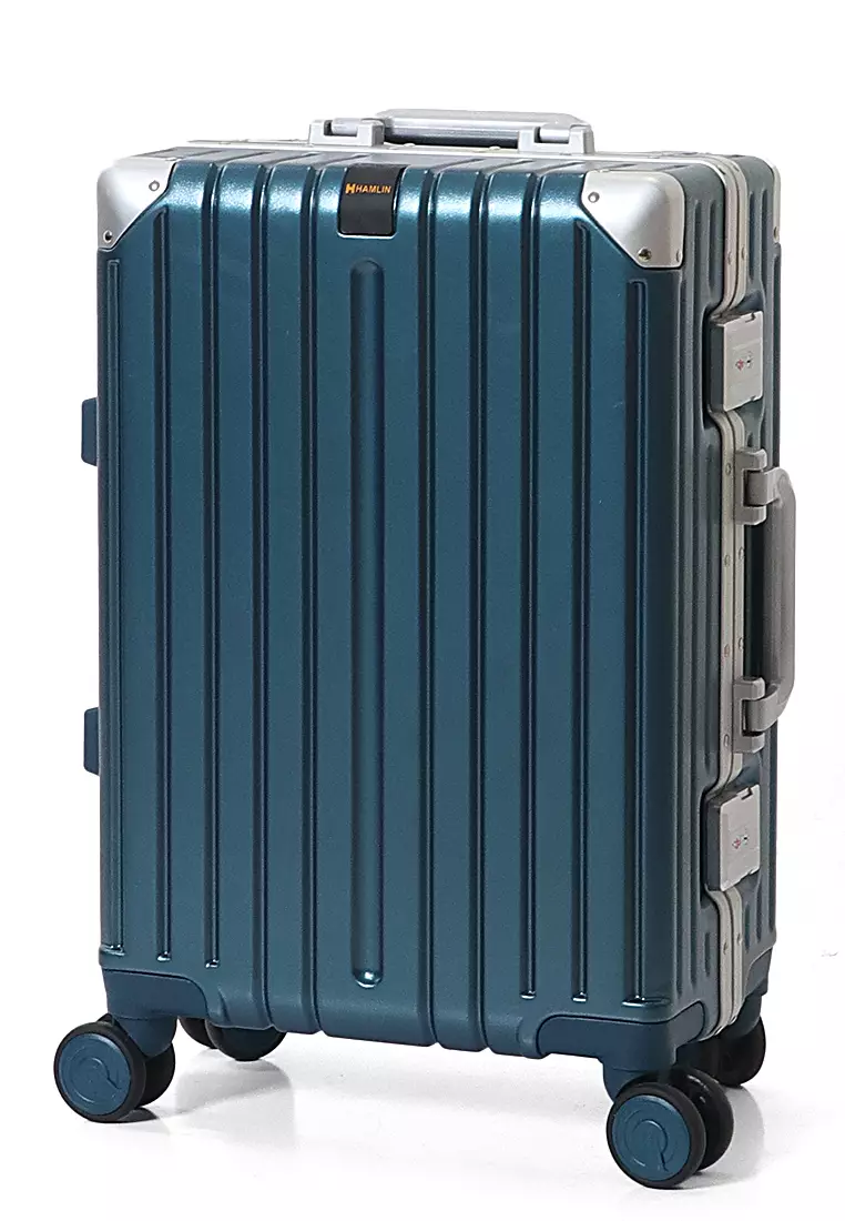 Barayev Koper Alumunium Frame Size 20 Inch Travel Bag Unisex Large Compartment  TSA Lock Material Polycarbonate ORIGINAL - pasifiicblue