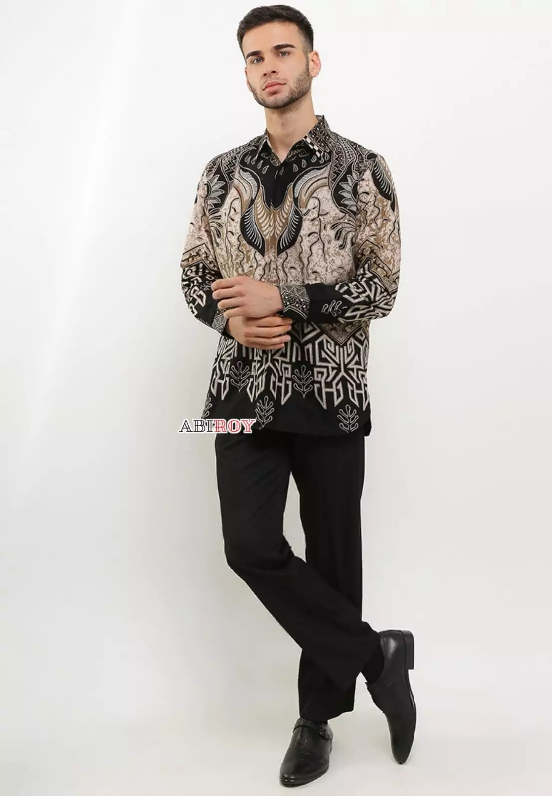 Kemeja Batik Pria Premium Slimfit Elegant Modern Lengan Panjang Bagaskara