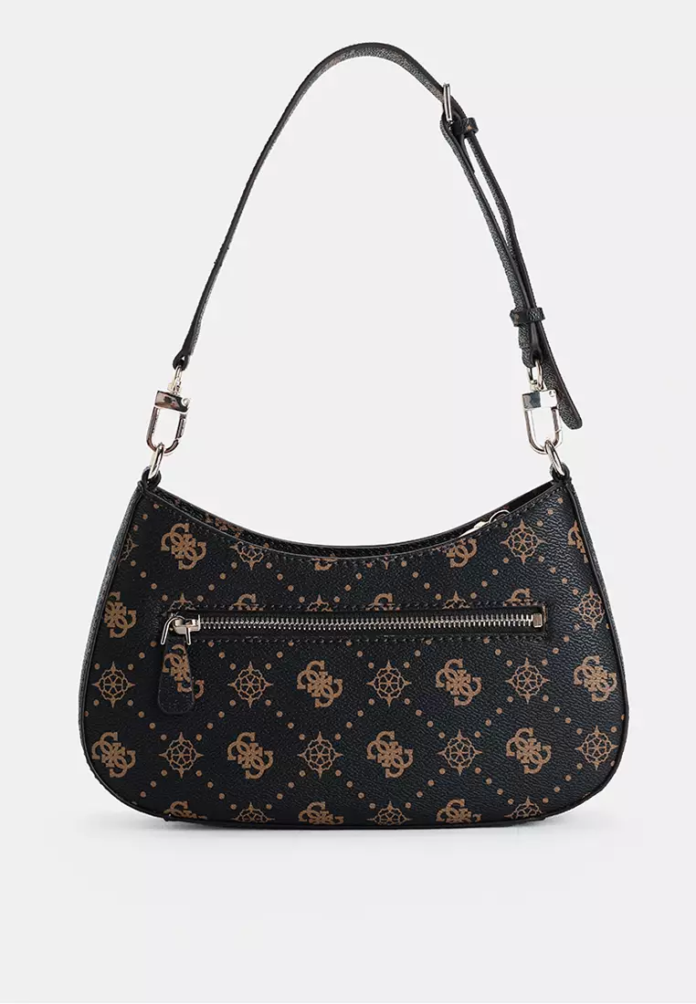 Emelie Logo Top Zip Shoulder Bag