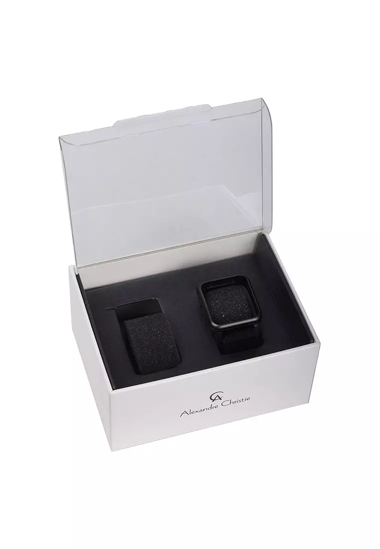 Alexandre Christie Jam Tangan Pria - Pink Black - Silicon - 9344 MHRPNBA