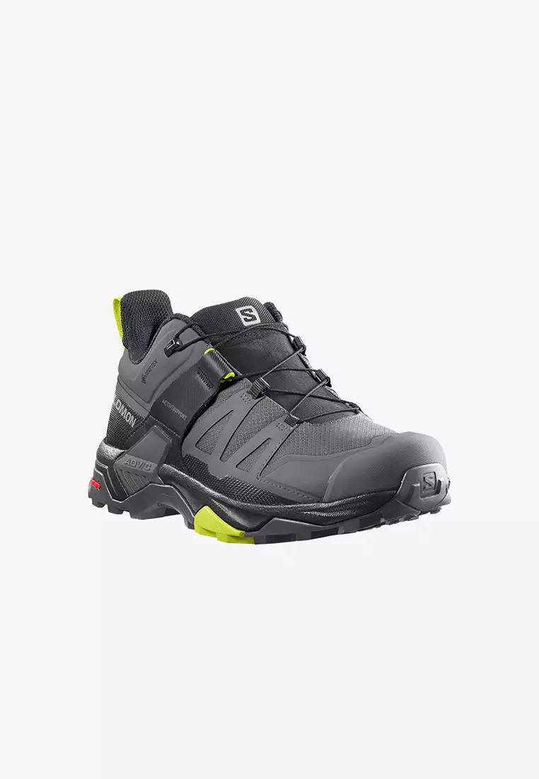 X Ultra 4 Gore-tex Men Outdoor Shoes in Quiet Shade / Black / Evening Primrose