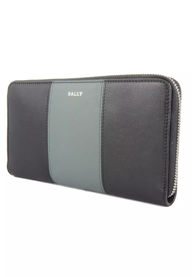 Bhytus.HP Long Wallet in Black,Green for UNISEX