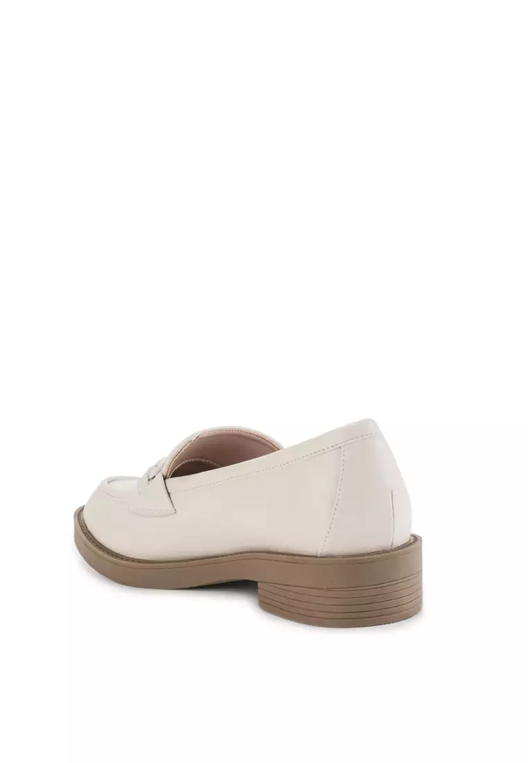 KELSEY J2385-6 FLAT SHOES LOAFERS OFF WHITE