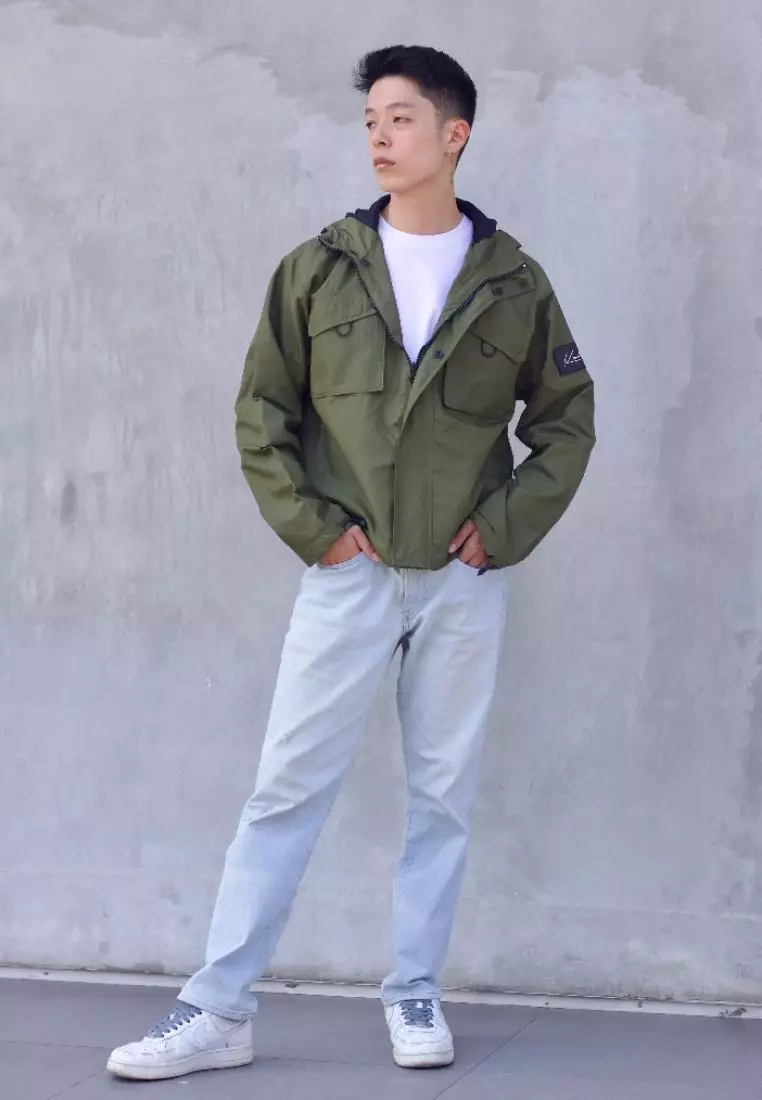 Kale James Navy / Jaket premium berbahan dasar Micro Taslan