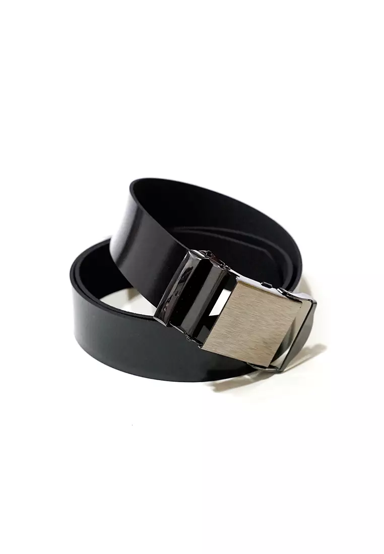 ikat pinggang sabuk hitam belt ban pinggang silver buckle houseofcuff