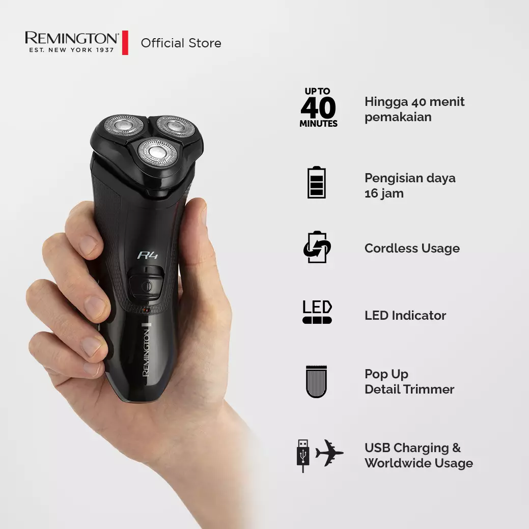 Remington R4 Style Series Rotary Shaver R3600
