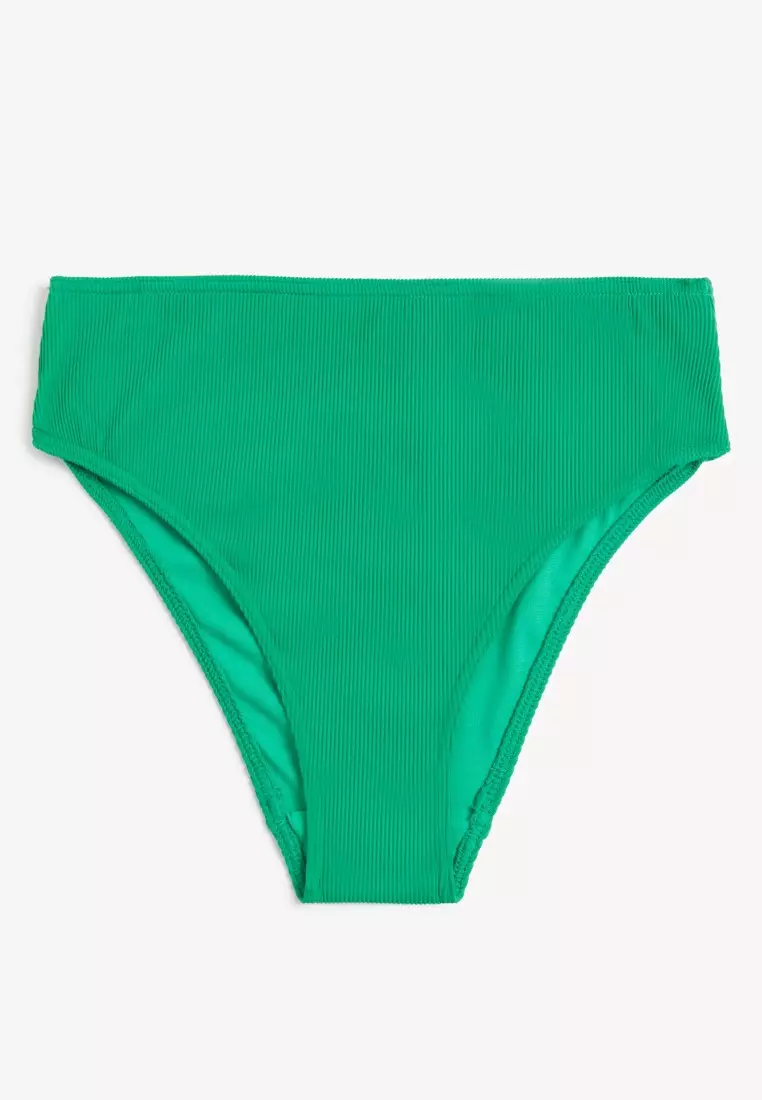 Buy MARKS & SPENCER Ribbed High Waisted High Leg Bikini Bottoms 2024 Online