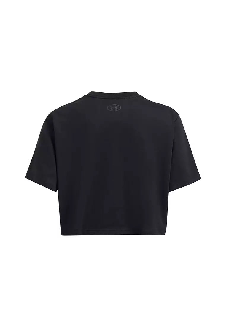 Boxy Crop Simple Short Sleeves T-Shirt