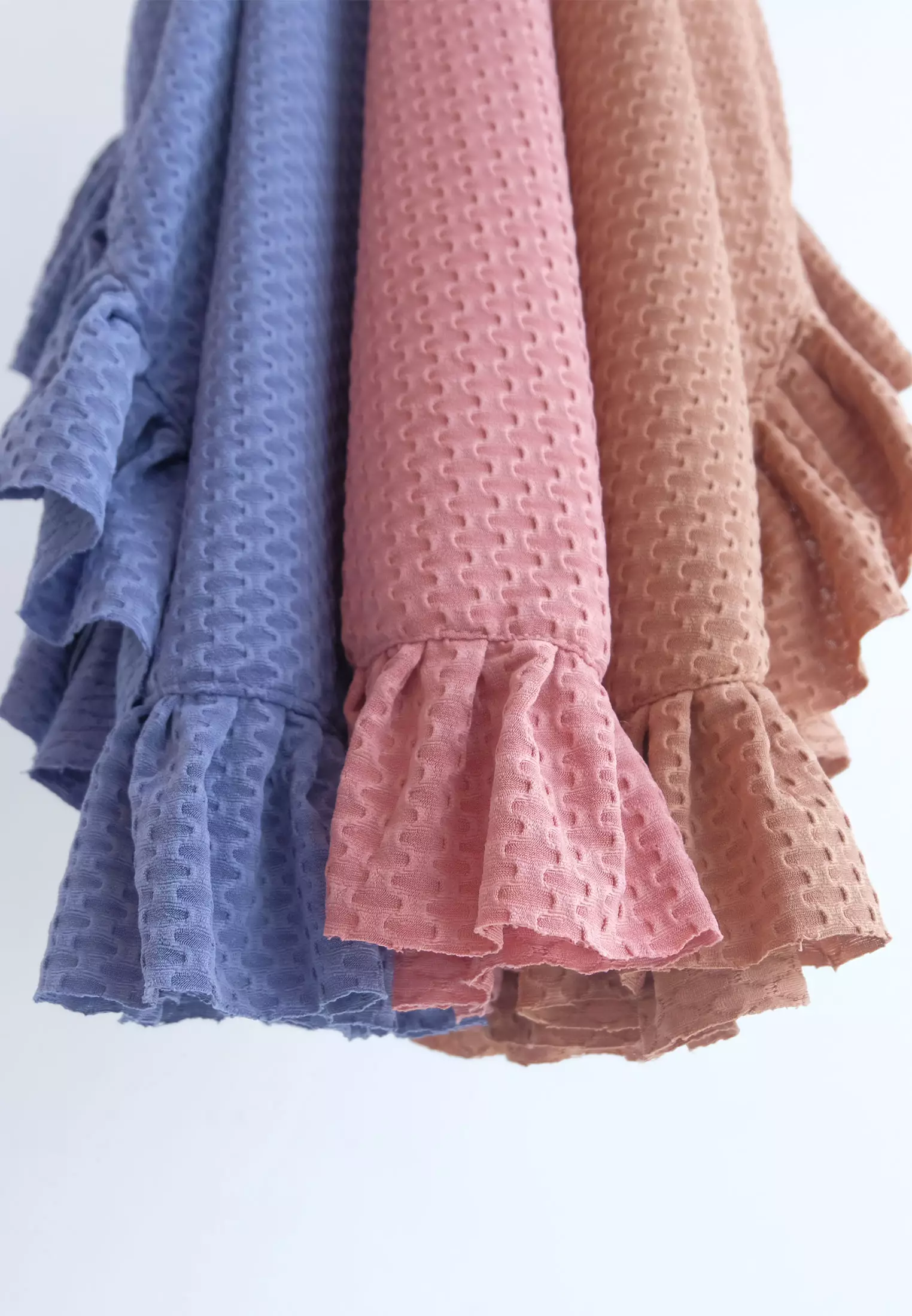 Cotton Bee - Sabeen Bergo Ruffle | Hijab Instan | Bergo Pad | Daily Hijab - Harbor Blue