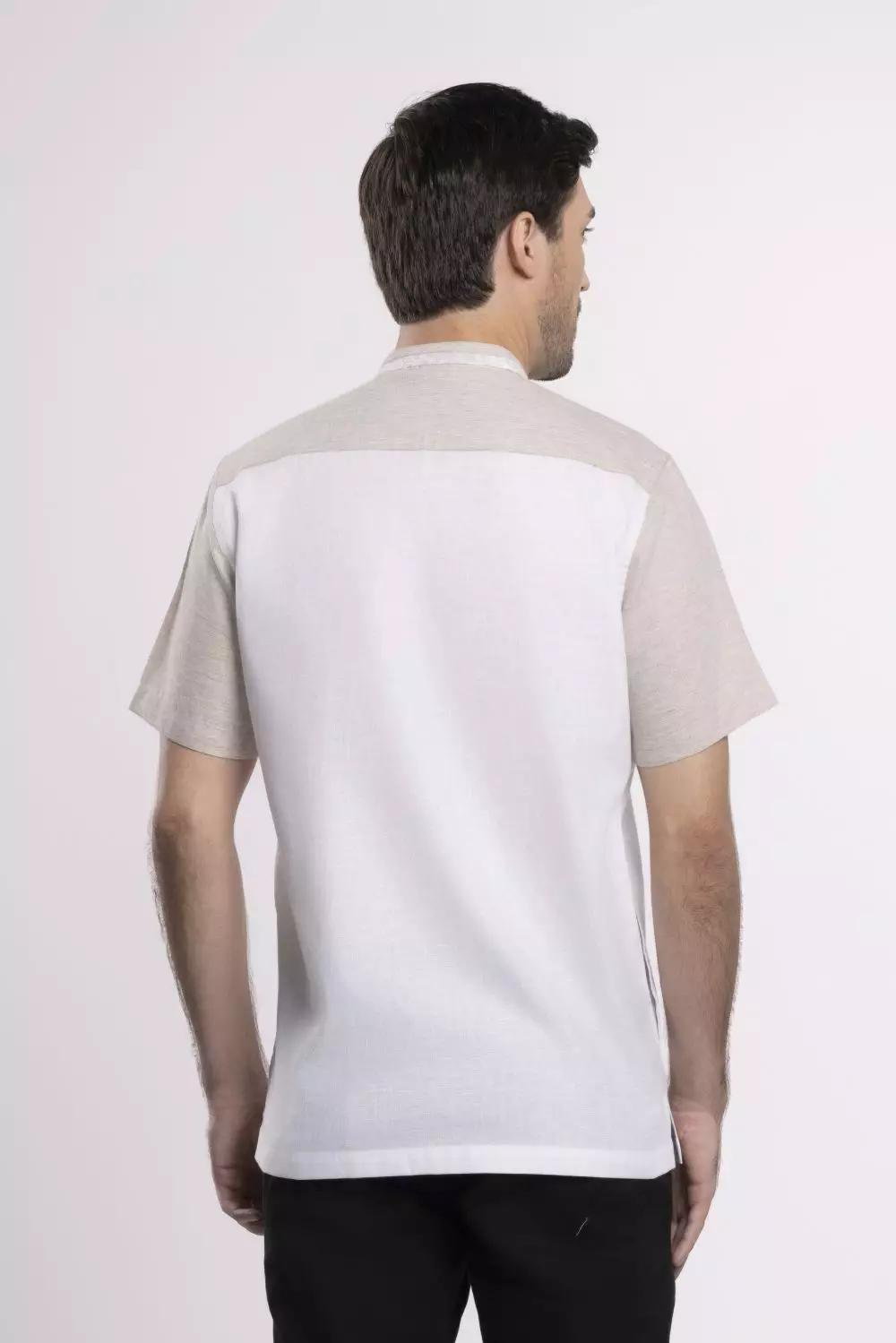 MOC Kemeja Koko Lengan Pendek Pria Riyadh - Khaki